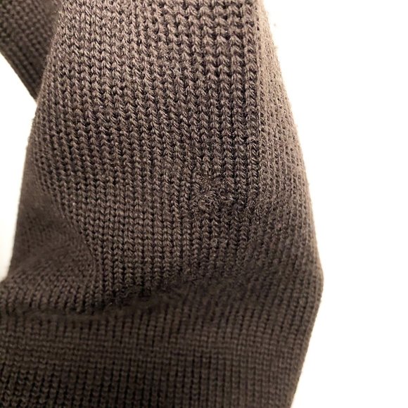 MAURIZIO PECORARO Wool Leather Patchwork Sweater - Picture 15 of 15